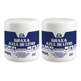 Kit 2 Graxa De Lítio Azul Para Rolamento Garin 500g