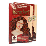 Kit 2 Henna Hennfort Em Pó