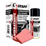 Kit 2 Hidratantes De Couro Spray Premium Staff Limpa Hidrata