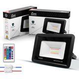 Kit 2 Holofote Super Led Refletor 50watts Flex A Prova D'água 110v/220v Bivolt Colorido Rgb
