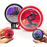 Kit 2 Io-io Yoyo Ioio Yo-yo Ioiô Homem Aranha Pantera Negra