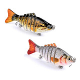Kit 2 Isca Articulada 6 Sessões Artificial Lambari - 10cm 