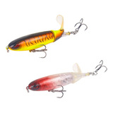 Kit 2 Isca Artificial Helice Whopper Popper 10cm 13g 3d!