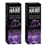 Kit 2 Keraton Hard Colors Ultra Violet Kert Tonalizante 100g