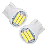 Kit 2 Lampada T10 Led Branca Pingo Meia Luz 6000k Gol Corsa 