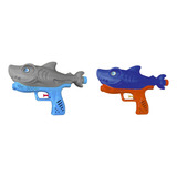 Kit 2 Lançador D Água Brinquedo Pistola Água Arminha Tubarão