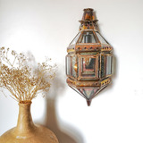 Kit 2 Lanterna Marroquina Arandela Decorativa Rustica Retro