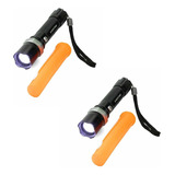 Kit 2 Lanternas Sinalizadora Tática Recarregável Led T6 Led