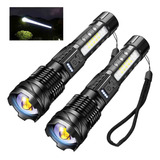 Kit 2 Lanternas Tática Mais Forte Do Mundo Ultra Led Laser