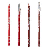 Kit 2 Lápis Para Lábios Rk Kiss Contorno Labial Red Deep Red Cor Vermelho