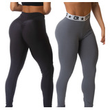 Kit 2 Legging 1 Levanta Bumbum E 1 Elástico Exposto