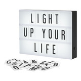 Kit 2 Lightbox Luminária Led A4 Letras + Números Promoção