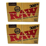 Kit 2 Livretos Seda Raw 300 Slim Classica Mini Size Original