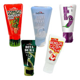 Kit 2 Lubrificantes + Frasco Bolinhas Explosivas + Presente