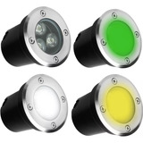 Kit 2 Luminária Balizador Spot Led Chão 3w Embutir Blindado