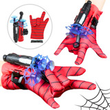 Kit 2 Luvas Lança Teia Brinquedo Homem Aranha Crianças Herói