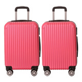 Kit 2 Mala De Viagem As52 Pequena (bordo) C/ Rodinhas 360