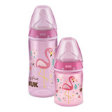 Kit 2 Mamadeira My 1st Nuk 150/300ml First Choice Rosa