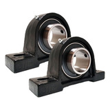 Kit 2 Mancal Pedestal Com Rolamento Ucp208 Ucp 208 Eixo 40mm - Ucp208 - 2 Pçs