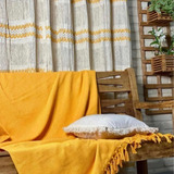 Kit 2 Manta Pra Sofa Decorativa 100% Algodão Crua Promoção