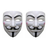 Kit 2 Máscara Vingador Anonymous Guy Vendetta V Da Vingança