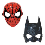 Kit 2 Máscaras Plástico Vingadores Homem