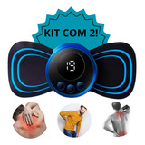 Kit 2 Massageador Portátil Recarregavél Dor Coluna Pescoço