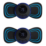 Kit 2 Massageador Portátil Recarregável Dor Pescoço Coluna