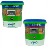 Kit 2 Massas 1,65kg Calafetar F12 Correção De Madeira Viapol