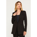 Kit 2 Max Blazer Alfaiataria Feminino Longo Acinturado Forro