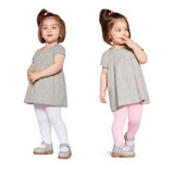 Kit 2 Meia Calça Bebê Infantil Lobinha Cute Fio 70 