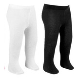 Kit 2 Meia Calça Infantil Bebê Fio 80 Grossa Frio Inverno