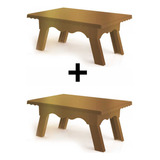 Kit 2 Mesinha Suporte Porta Doces 20cm Decoração Mesa Festa Cor Dourado