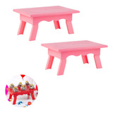 Kit 2 Mesinhas Suporte De Docinhos Para Decoração Festas