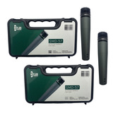 Kit 2 Microfone Dylan Smd-57 P/ Instrumento Com Cabo Loja