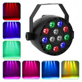 Kit 2 Mini Refletor Par Led 12 Leds Strobo Dmx Rgbw