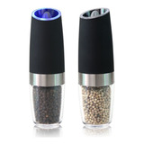 Kit 2 Moedor Elétrico Pimenta Sal C/ Sensor Gravidade Led