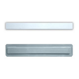 Kit 2 Molde Abs 1,5mm Moldura Lisa Porta Janela 50x5cm Gesso
