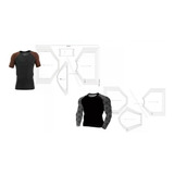 Kit 2 Moldes Modelagem Camiseta Rash Guard Manga Curta/longa