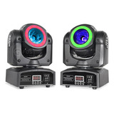 Kit 2 Moving Super Beam Farol 60w Rgbw+ Fita De Led 20w Djs 110v/220v