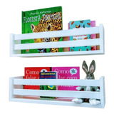 Kit 2 Nicho Prateleira Livros Infantis Pelúcia Bonecos 40 Cm