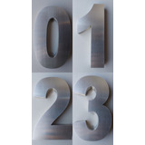 Kit 2 Números E Letras Caixa 25cm Aço Inox Escovado 