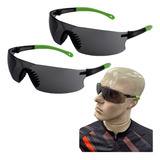 Kit 2 Oculos Epi Proteçao Uv Antirrisco Segurança Trabalho