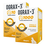 Kit 2 Ograx-3 1000mg Suplementos Para