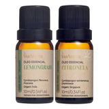 Kit 2 Óleo Essencial Citronela + Lemongrass 100% Puro