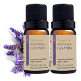 Kit 2 Óleo Essencial Lavanda 100% Natural Via Aroma 10ml 