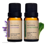 Kit 2 Óleo Essencial Lavanda + Lemongrass 100%puro Via Aroma