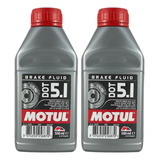 Kit 2 Óleos Fluído De Embreagem Motul Dot 5.1 100% Sintético