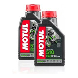 Kit 2 Óleos Motul 510 2t Semi Sintetico Moto Trilha 2litrs