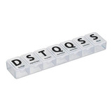 Kit 2 Organizador Comprimidos Porta Remédios Semanal 7 Dias